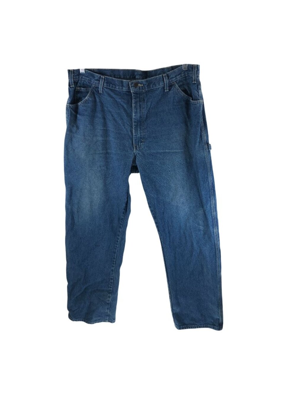 Dickies Mens Blue Denim Carpenter Jeans 40UL Workwear Cotton